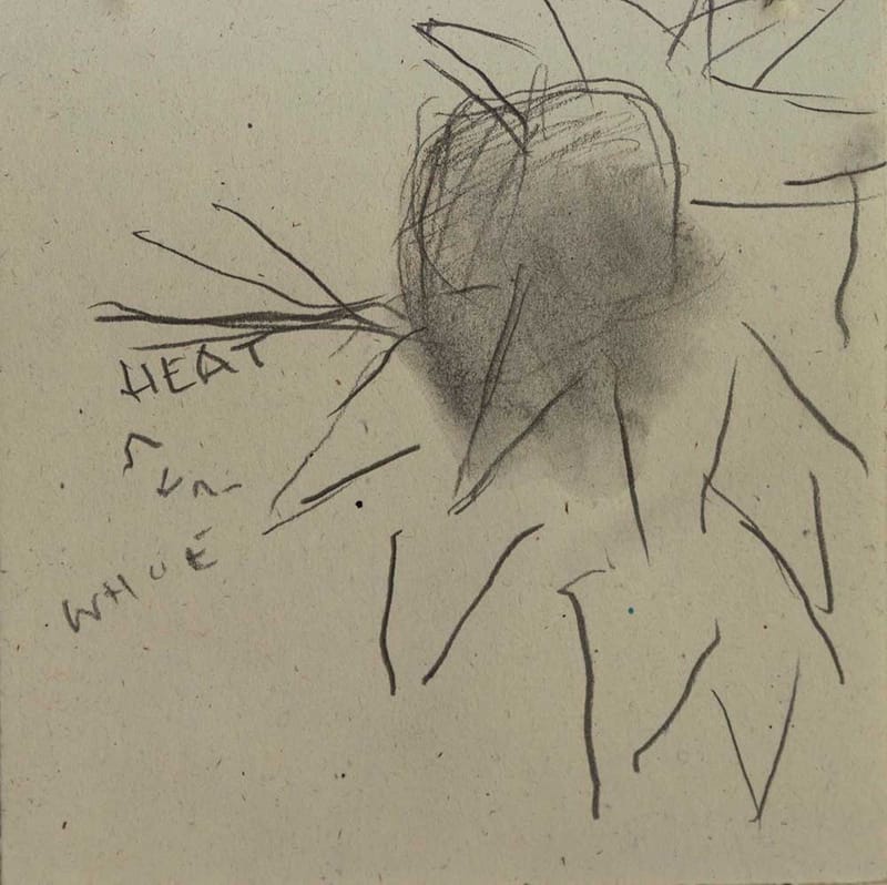 untitled — drawings (5) uit de serie Falling angel (2015)