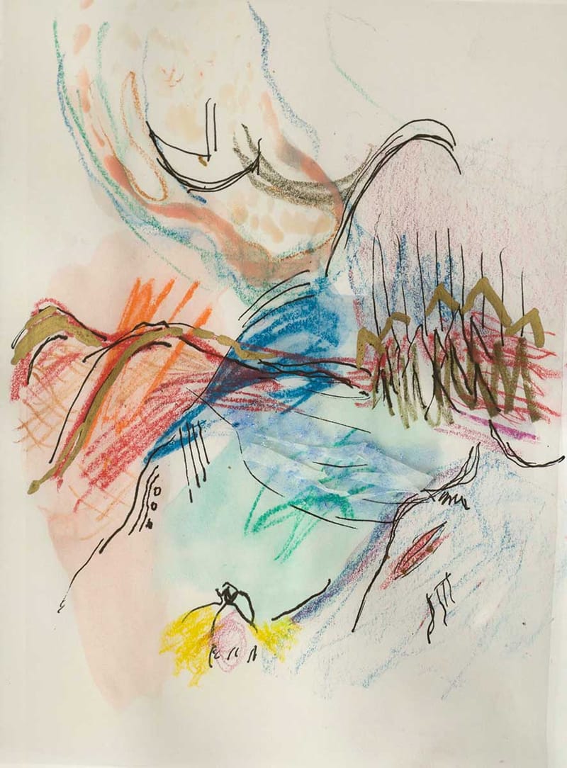 untitled — drawings (7) uit de serie Falling angel (2015)