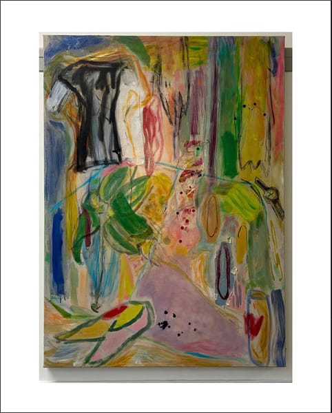 Dress, oil and mixed media on canvas, 80 x 110 cm, 2019