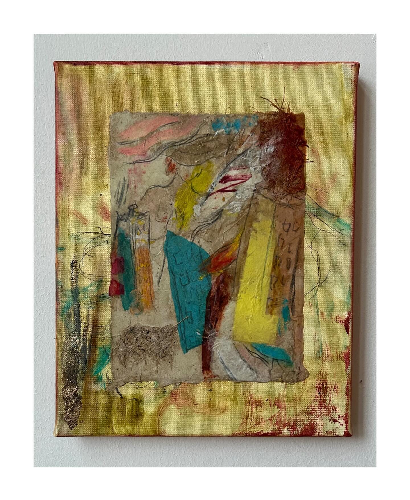 dwaler, oil and mixed media on canvas, 24 x 30 cm, 2025