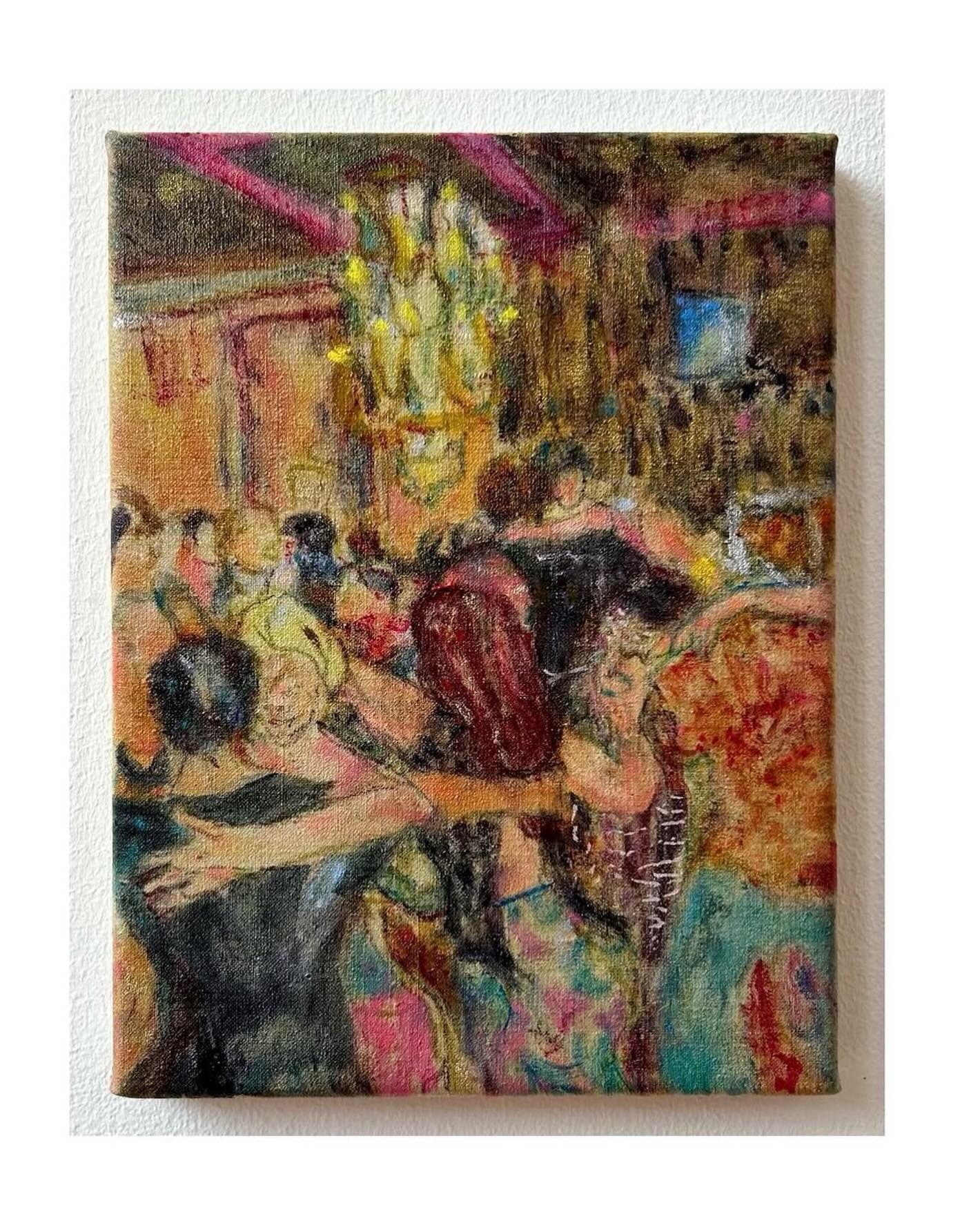 El Beso, oil on canvas, 18 x 24 cm, 2024