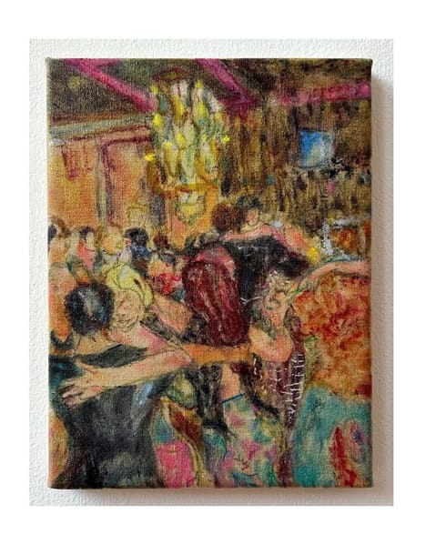 El Beso, oil on canvas, 18 x 24 cm, 2024